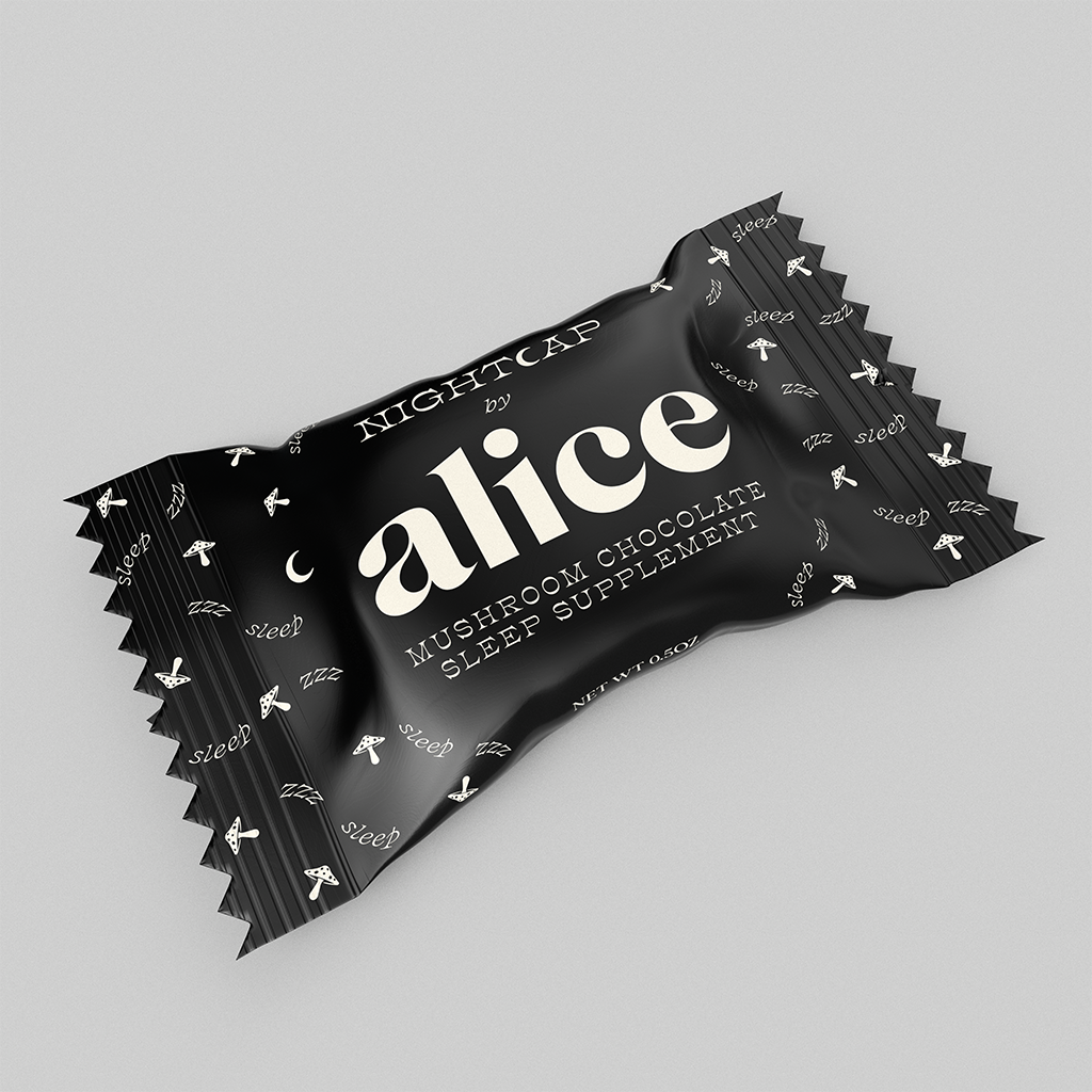 Alice Mushrooms - Nightcap Singles — mushroom chocolates for deep sleep