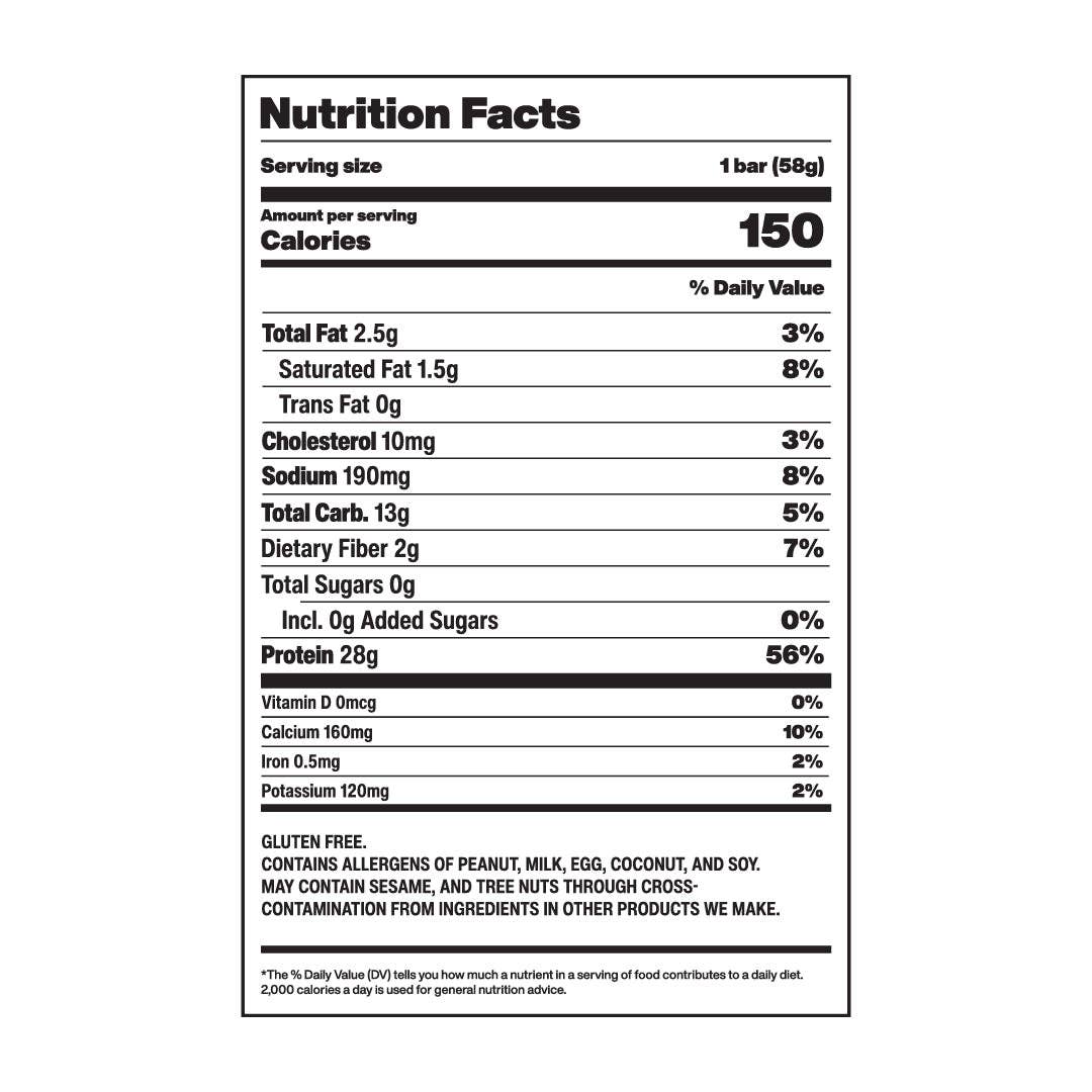 David Protein - Peanut Butter Chocolate Chunk Protein Bar Mastercase (72 Total Bars)