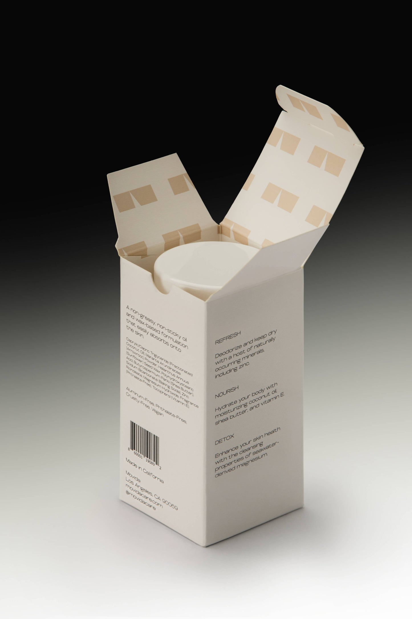 Movida - Plant-Based Natural Deodorant - Bruma - Guaiac & Leather