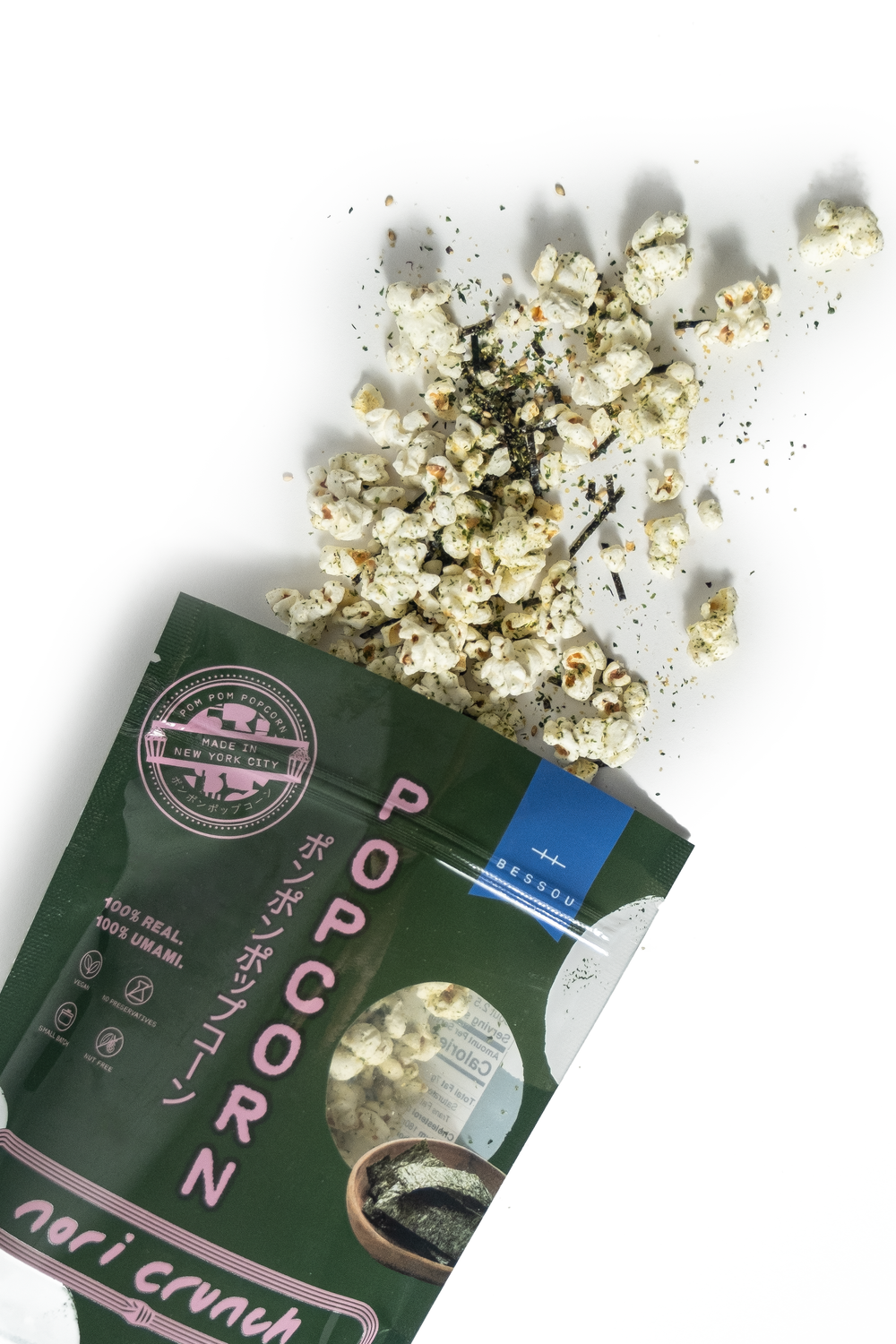 Pom Pom Popcorn by Bessou - Popcorn, Nori Crunch : Medium