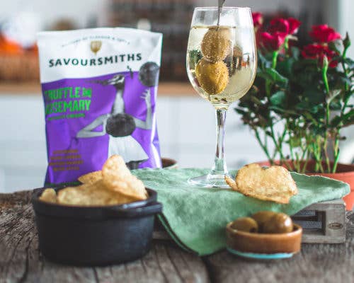 Truffle & Rosemary Potato Chips | Savoursmiths 150g