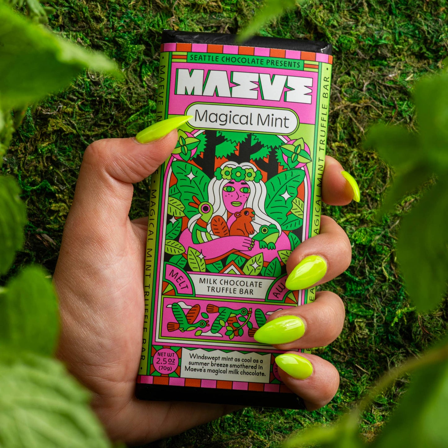 Seattle Chocolate Presents Maeve - Magical Mint Truffle Bar