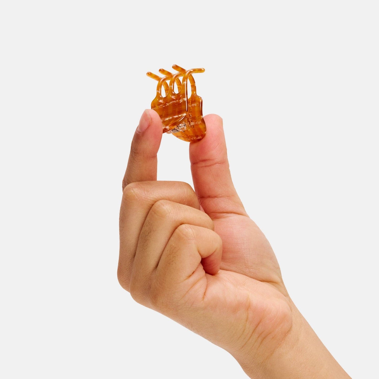 CHUNKS - Mini Claw in Caramel Plaid