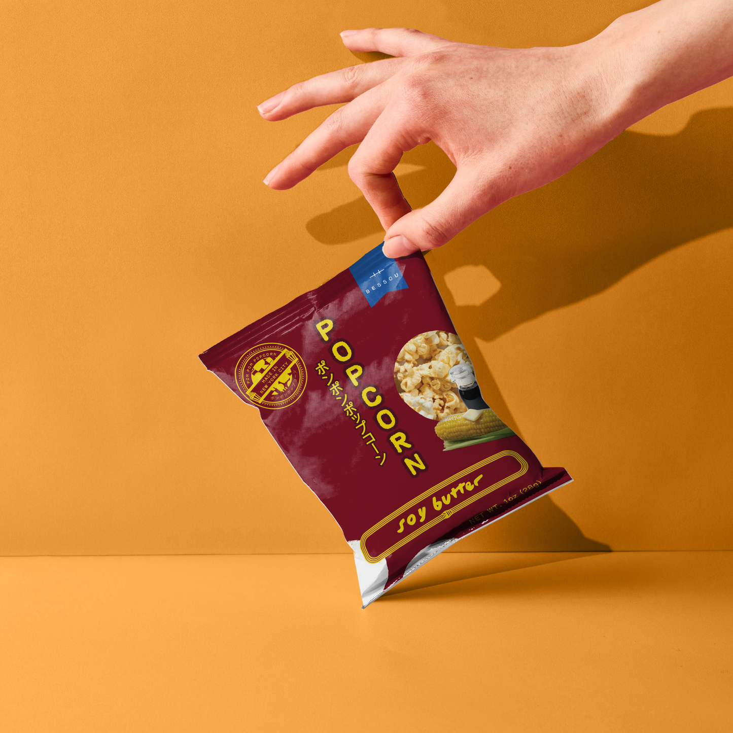 Pom Pom Popcorn by Bessou - Popcorn, Soy Butter: Medium