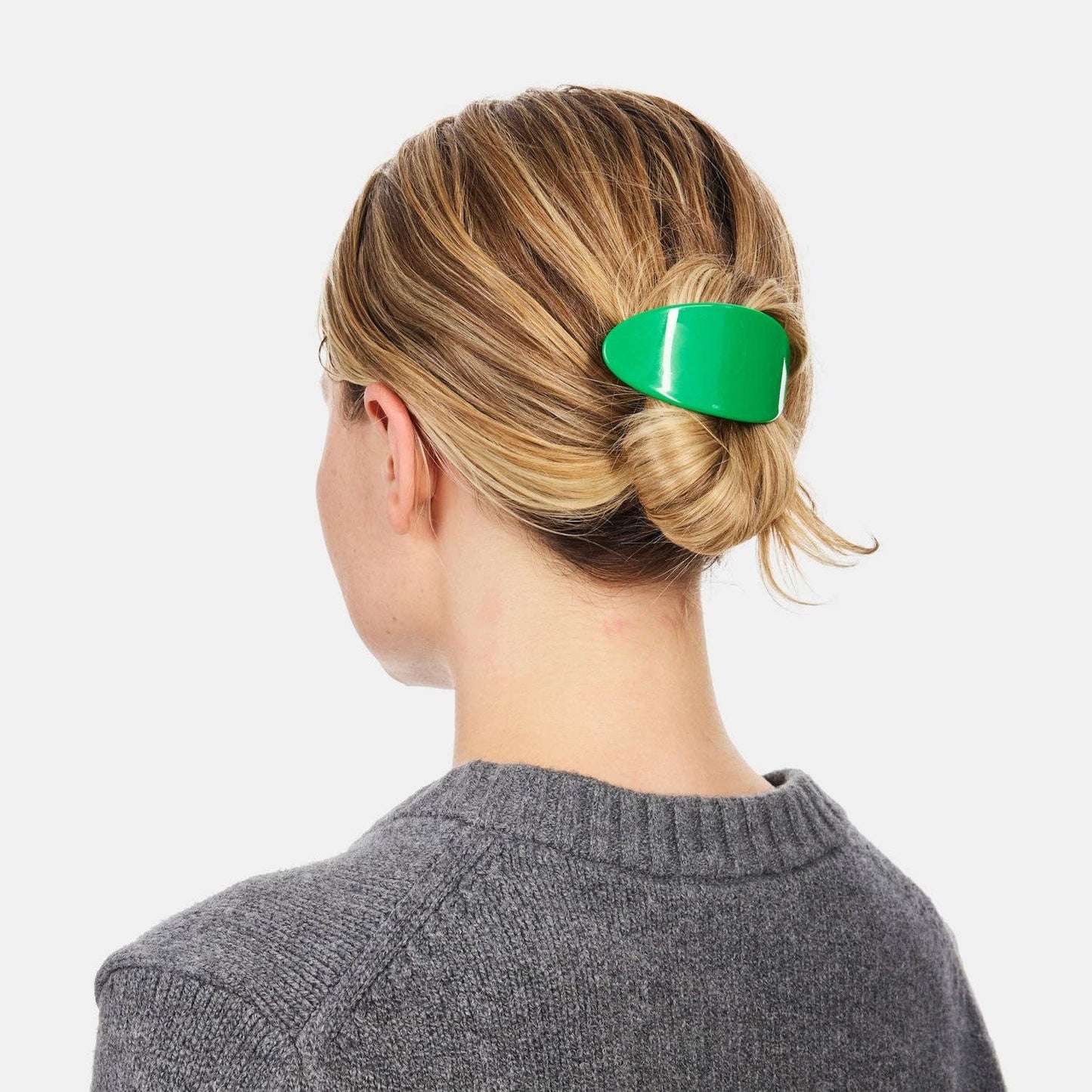 CHUNKS - Oval Barrette in Kelly