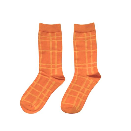 Jenny Pennywood - Crew Socks - Darby in Tangerine