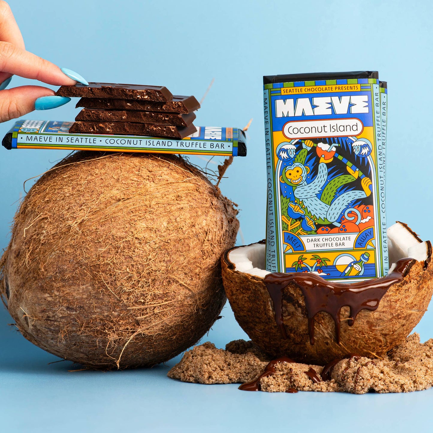 Seattle Chocolate Presents Maeve - Coconut Island Truffle Bar