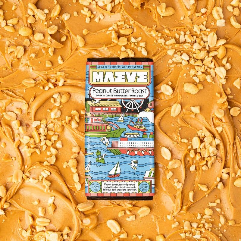 Seattle Chocolate Presents Maeve - Peanut Butter Roast Truffle Bar