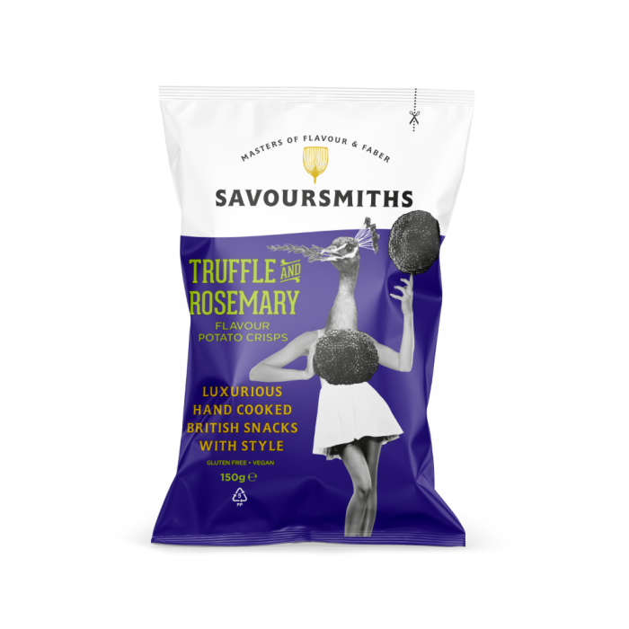 Truffle & Rosemary Potato Chips | Savoursmiths 150g