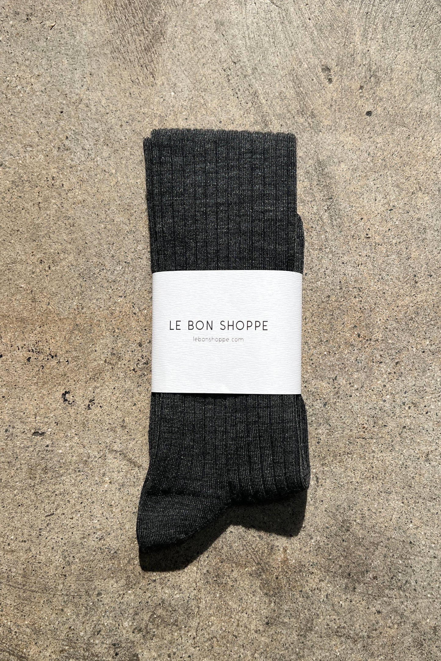 Le Bon Shoppe - Schoolgirl Socks - Merino Wool Blend: Grey Melange