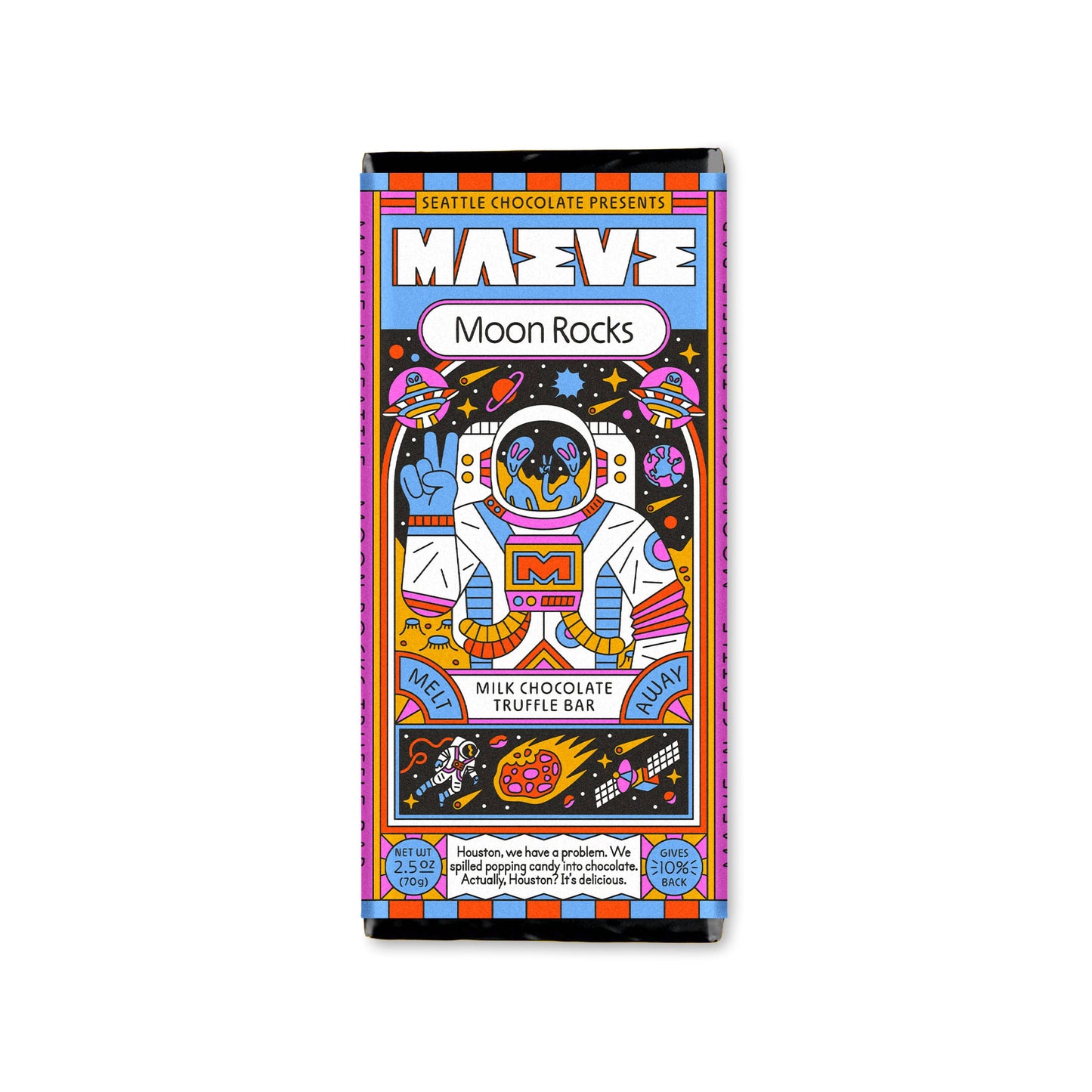 Seattle Chocolate Presents Maeve - Moon Rocks Truffle Bar