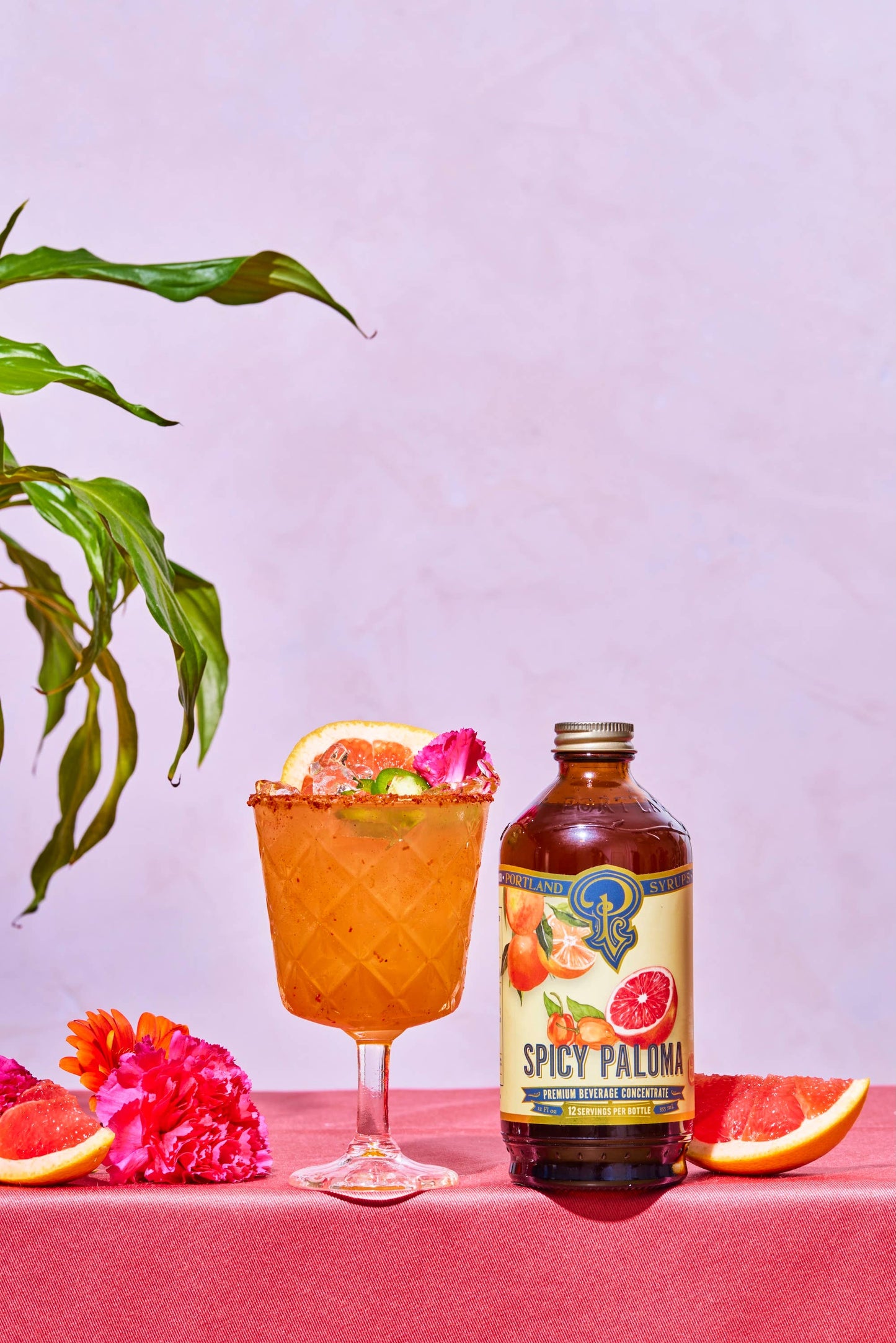 Portland Syrups - Spicy Paloma Syrup 12oz - cocktail / mocktail / Coffee / Tea