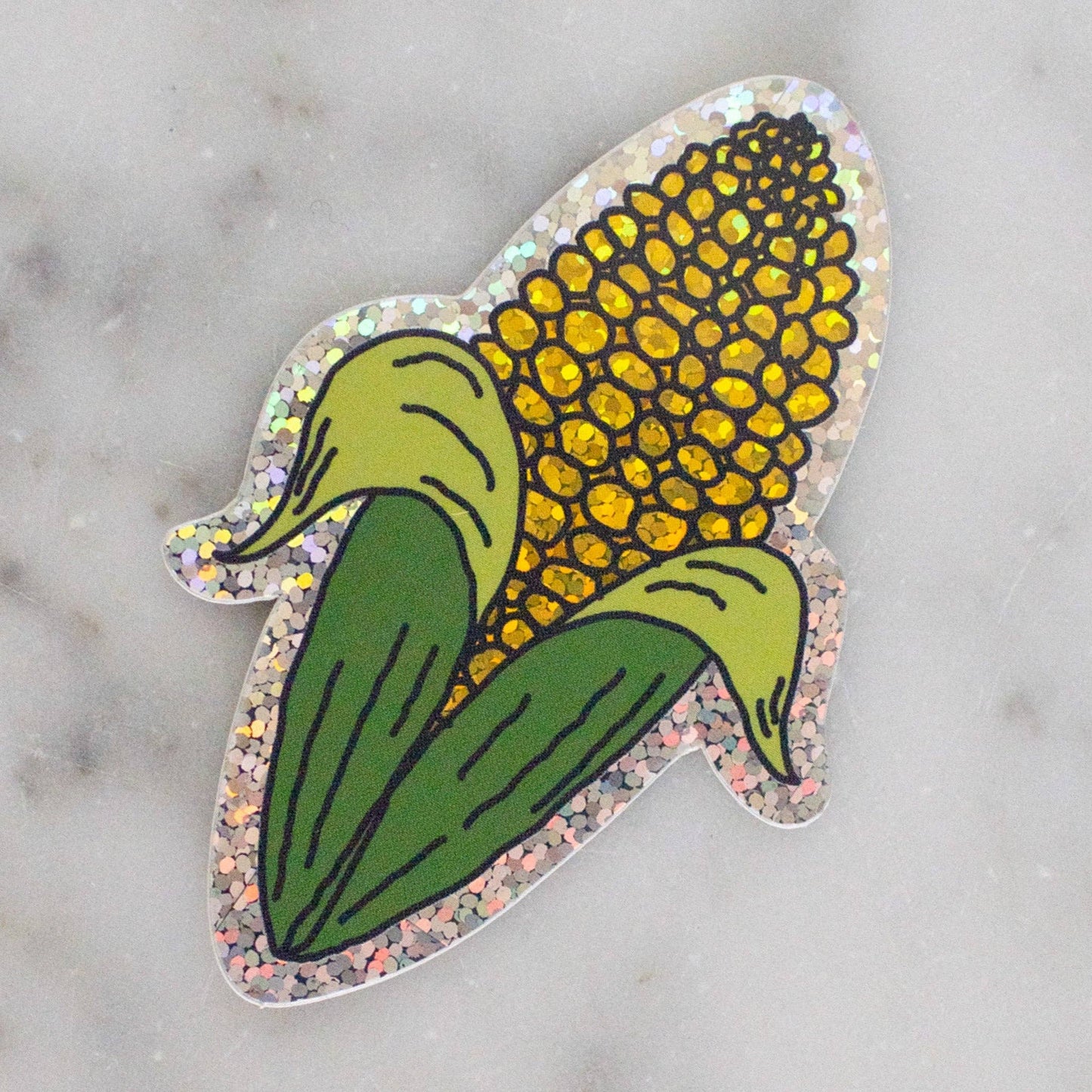Jenny Lemons - Glitter Corn Sticker