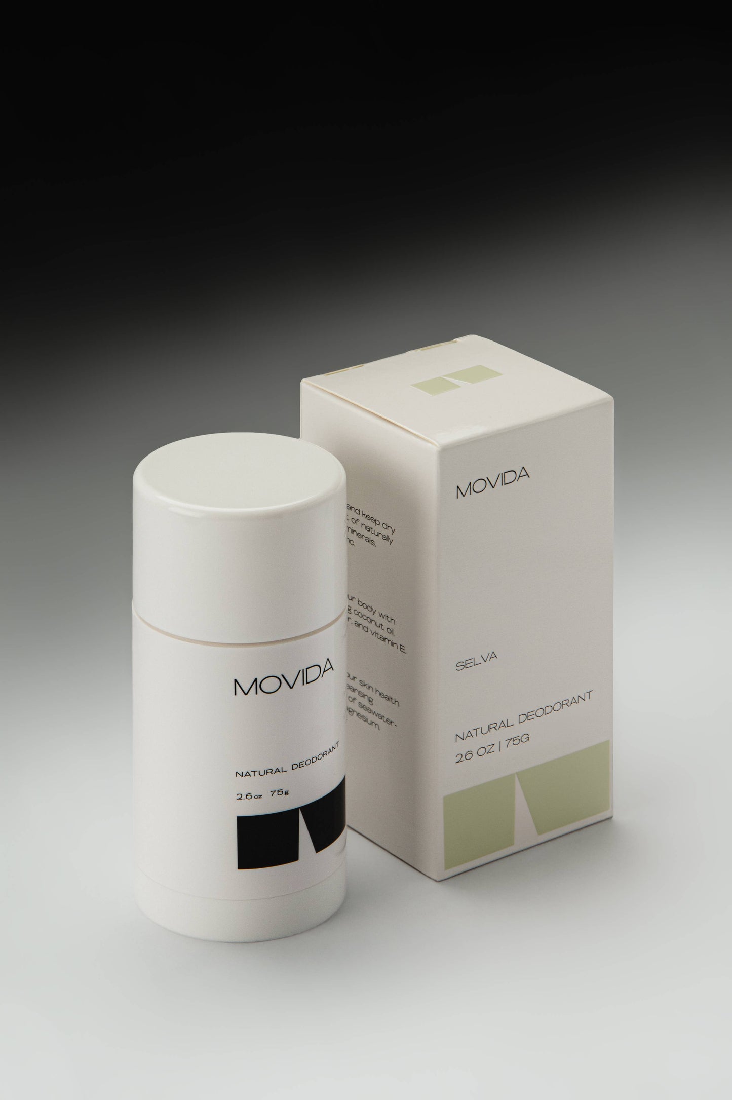 Movida - Plant-Based Natural Deodorant - Selva - Green Leaves