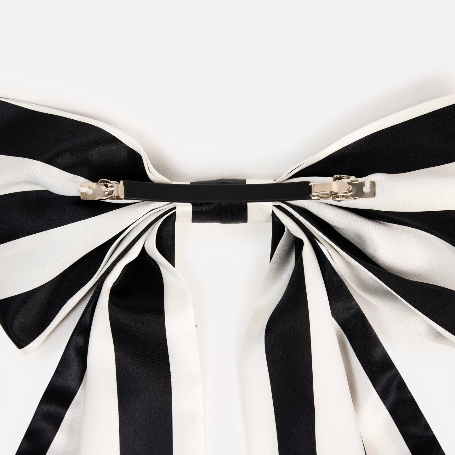 CHUNKS - Silk Bow Barrette in Stripes
