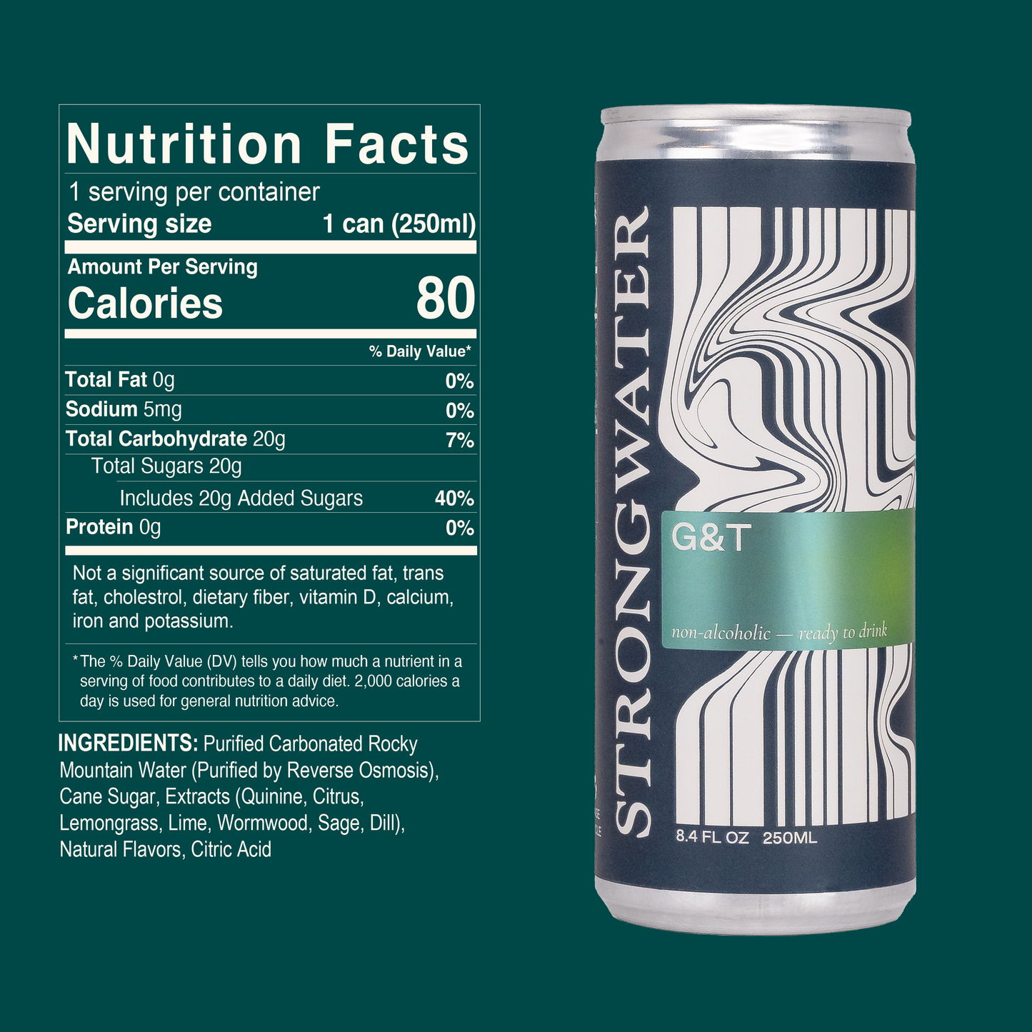 Strongwater - Sparkling NA G&T Mocktail