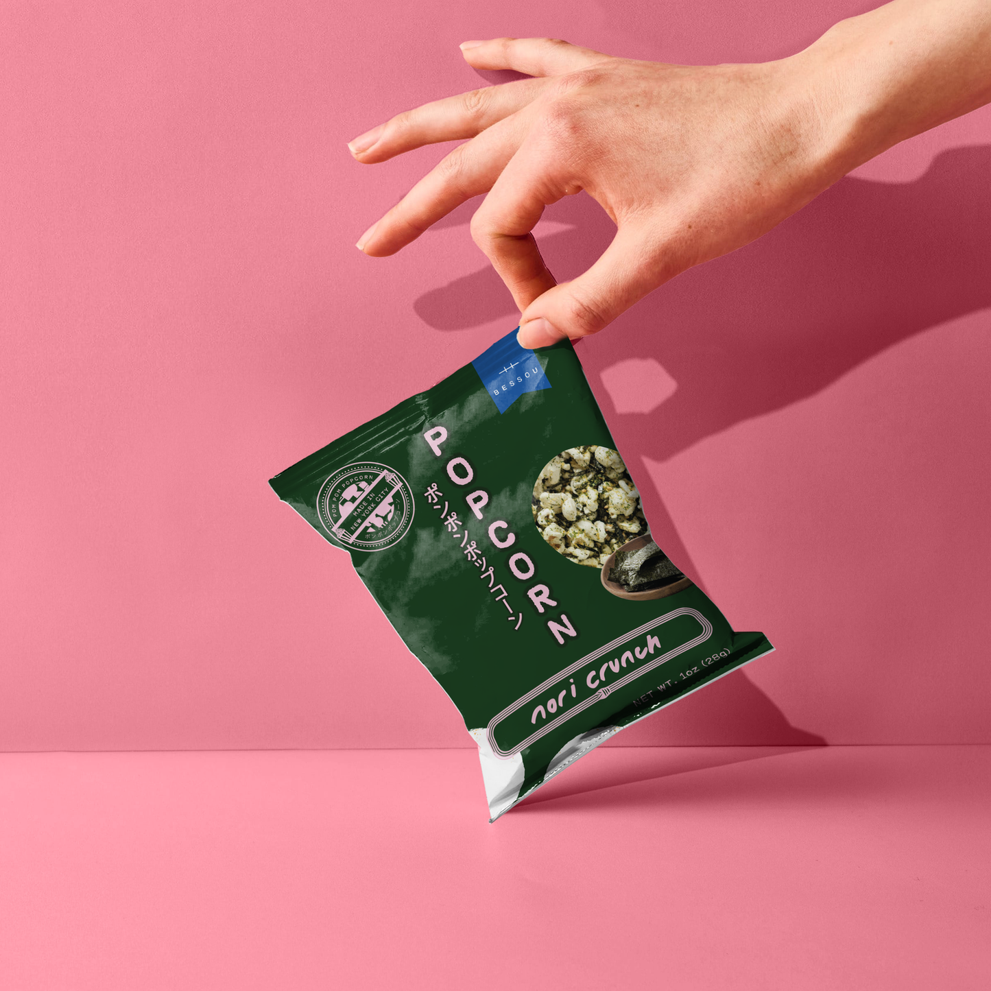 Pom Pom Popcorn by Bessou - Popcorn, Nori Crunch : Medium
