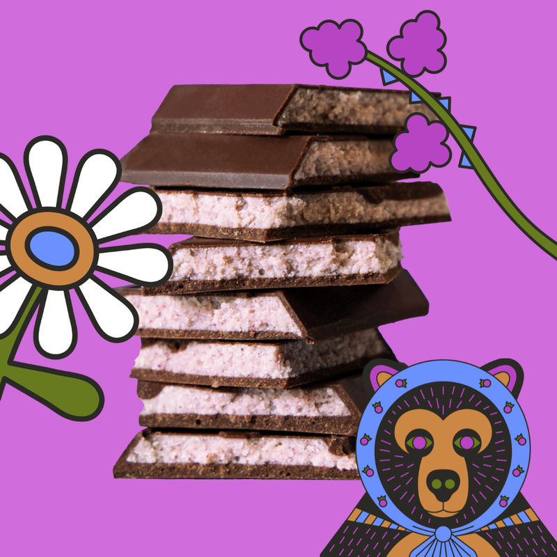 Seattle Chocolate Presents Maeve - Hungry Blackberry Truffle Bar