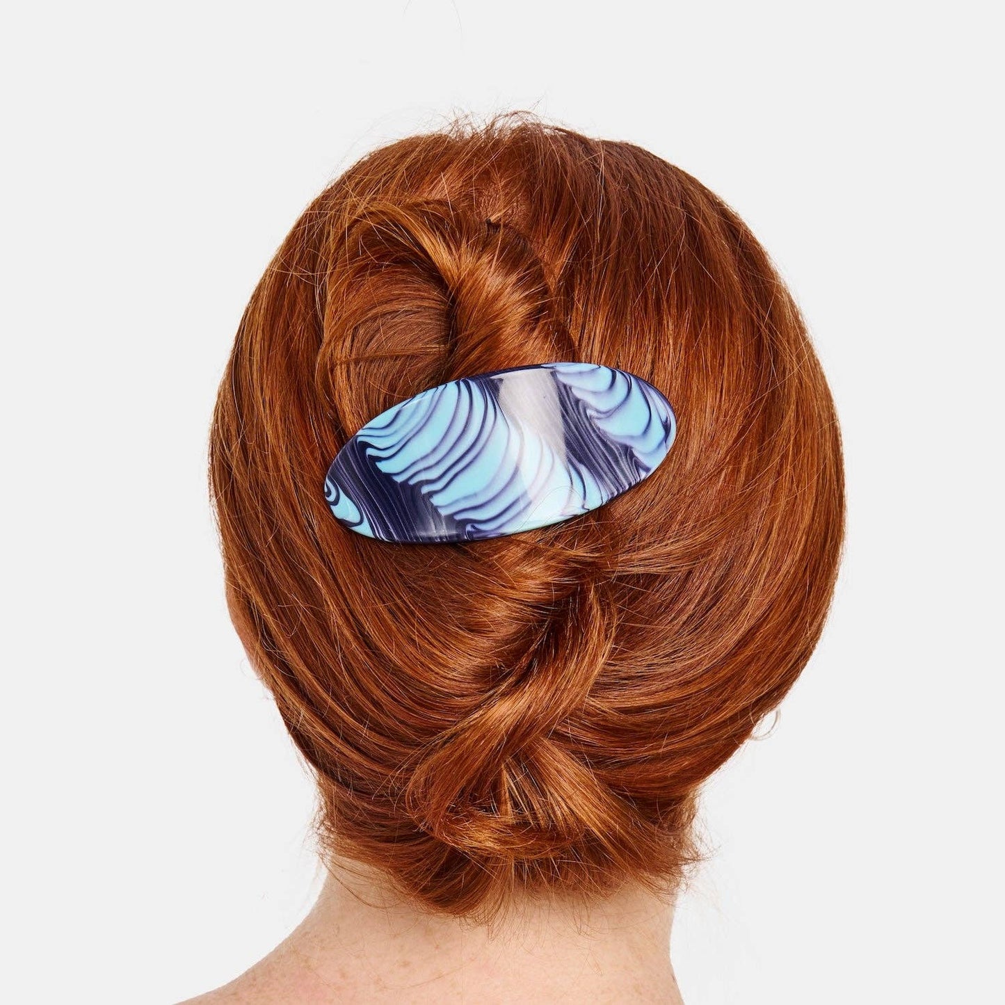 CHUNKS - Oval Barrette in Ripple