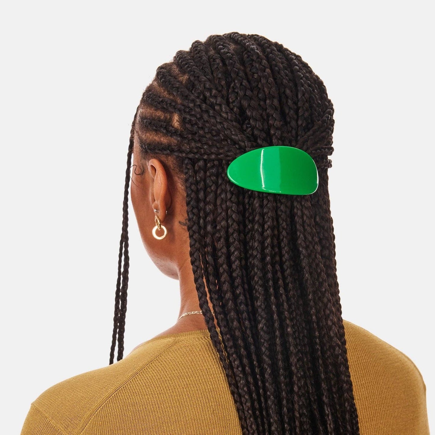 CHUNKS - Oval Barrette in Kelly