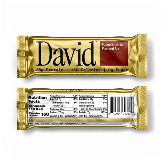 David Protein Bars- Fudge Brownie Flavored bar