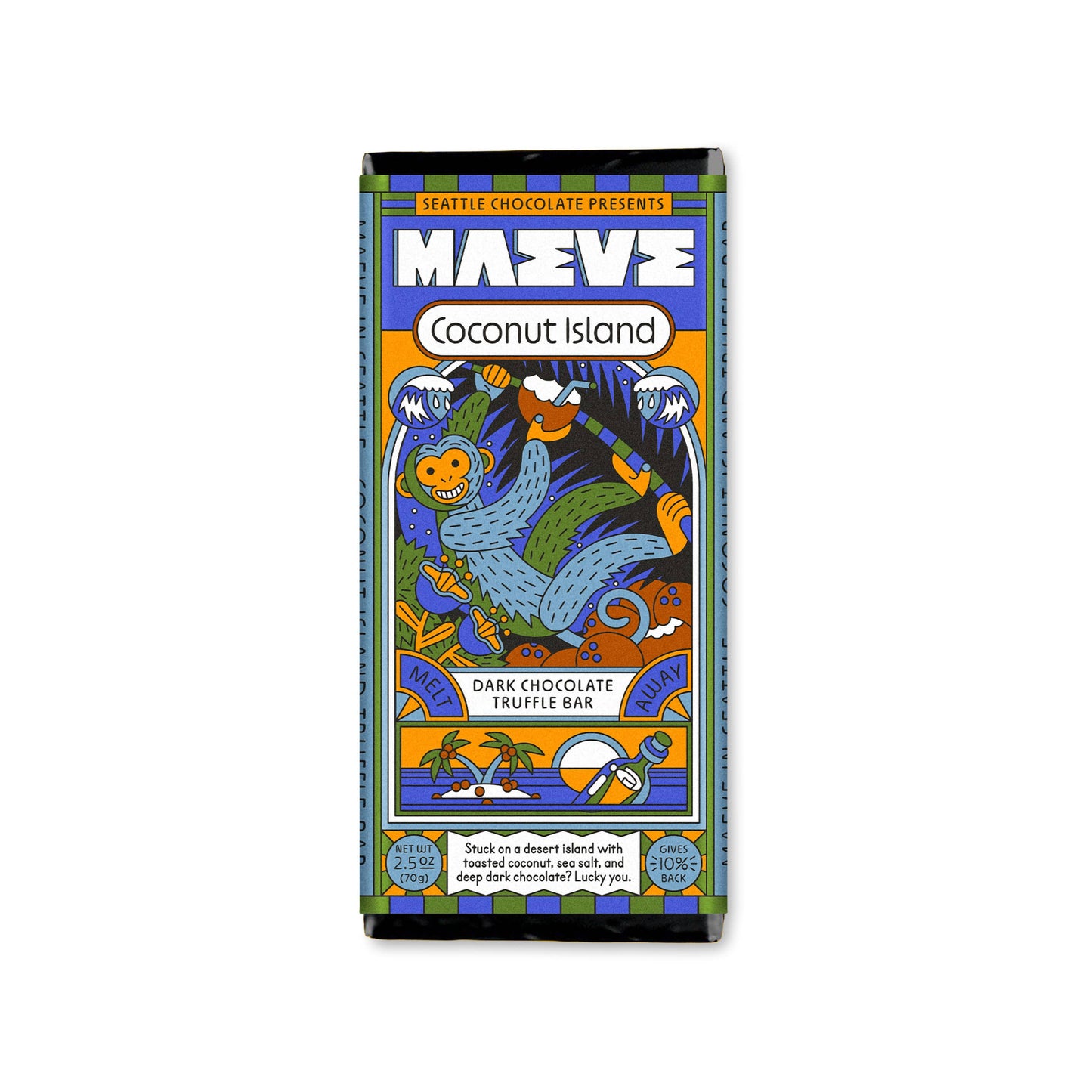 Seattle Chocolate Presents Maeve - Coconut Island Truffle Bar