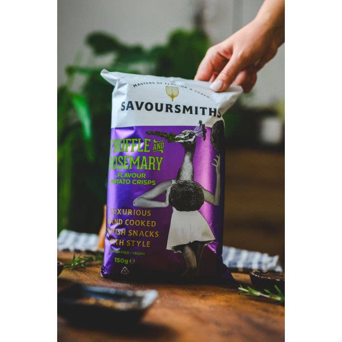 Truffle & Rosemary Potato Chips | Savoursmiths 150g