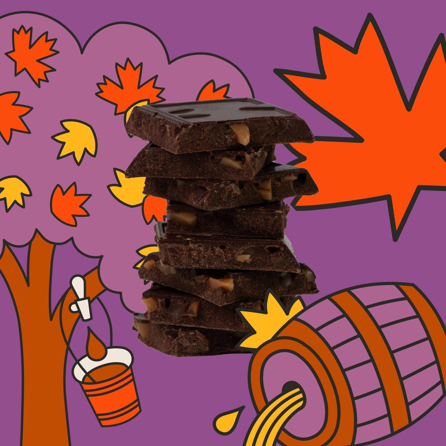 Seattle Chocolate Presents Maeve - NEW! Fall - Maple Bourbon Truffle Bar