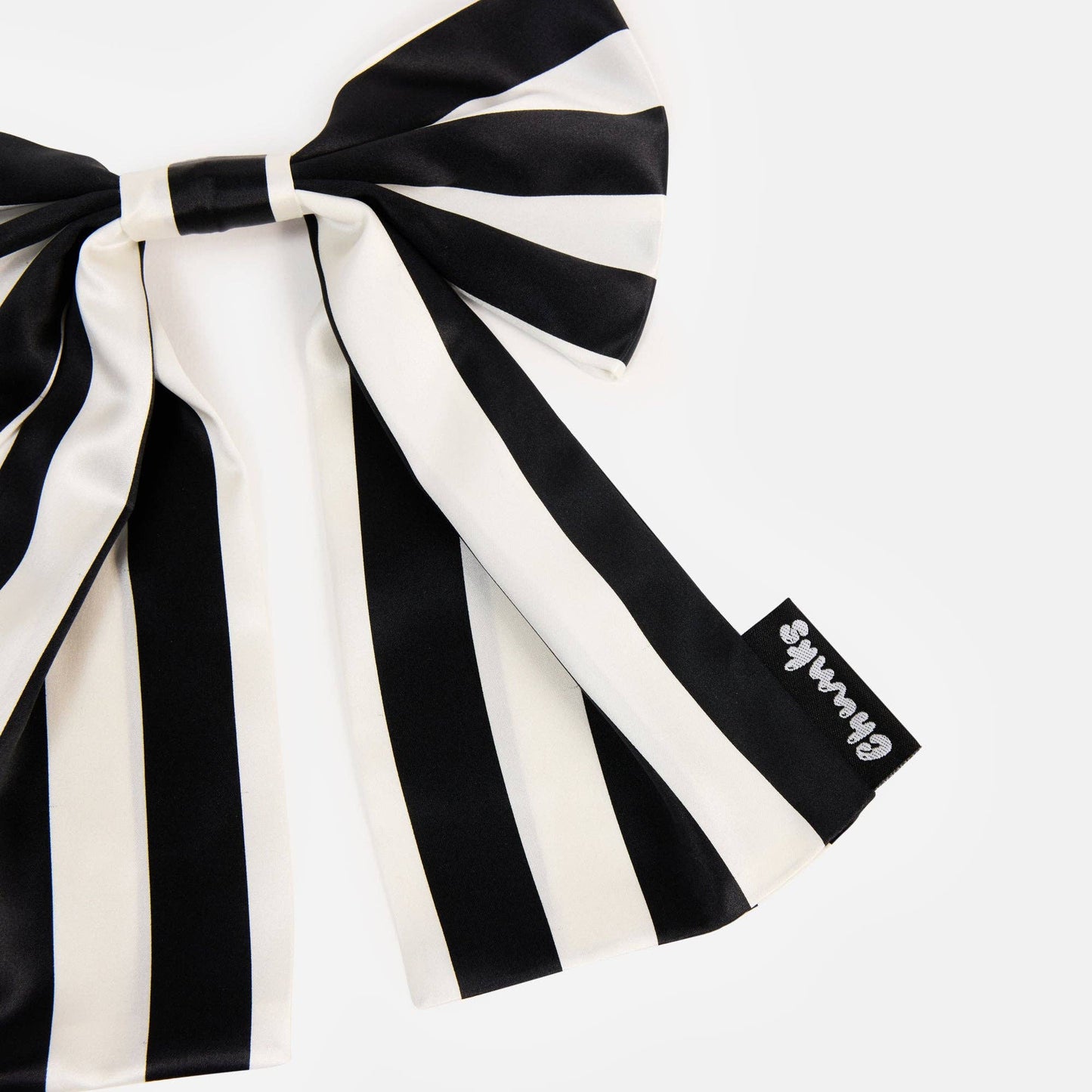 CHUNKS - Silk Bow Barrette in Stripes