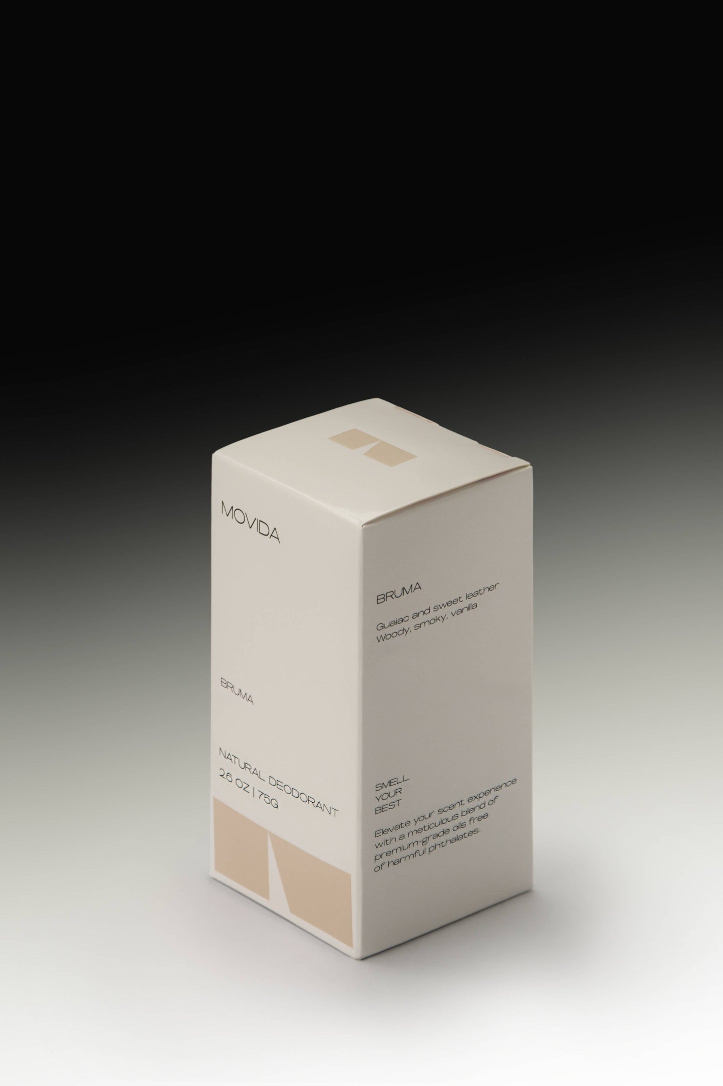 Movida - Plant-Based Natural Deodorant - Bruma - Guaiac & Leather