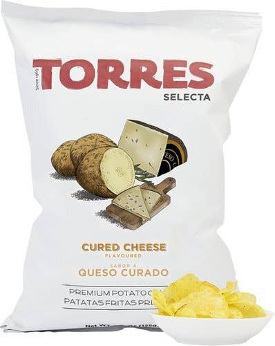 Torres Gourmet Potato Chips - Cured Cheese 150g