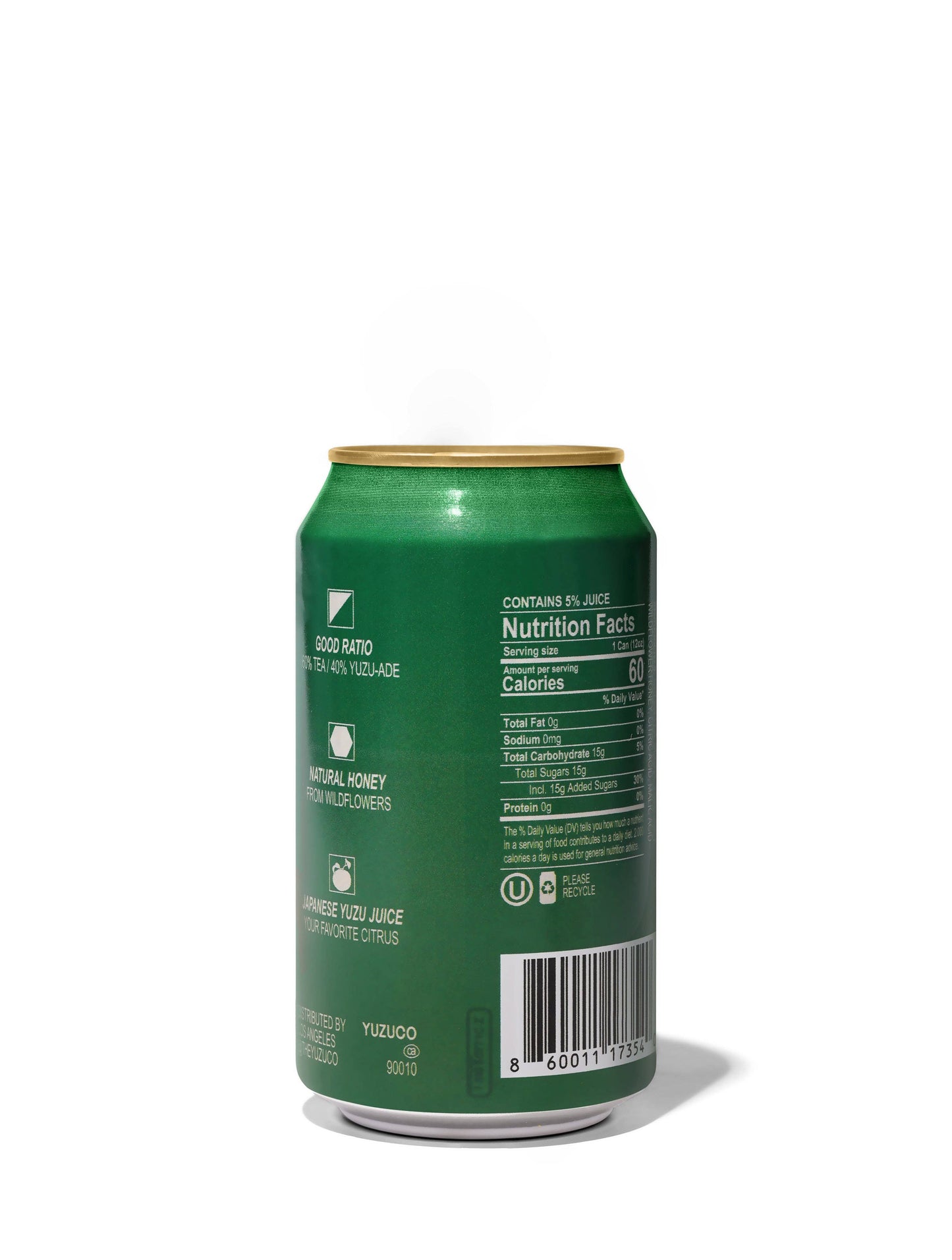 YUZUCO - Green Tea Yuzu-Ade 12oz