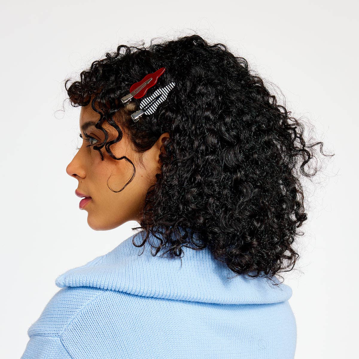 CHUNKS - Setting Clips in Candy Red + Stripes