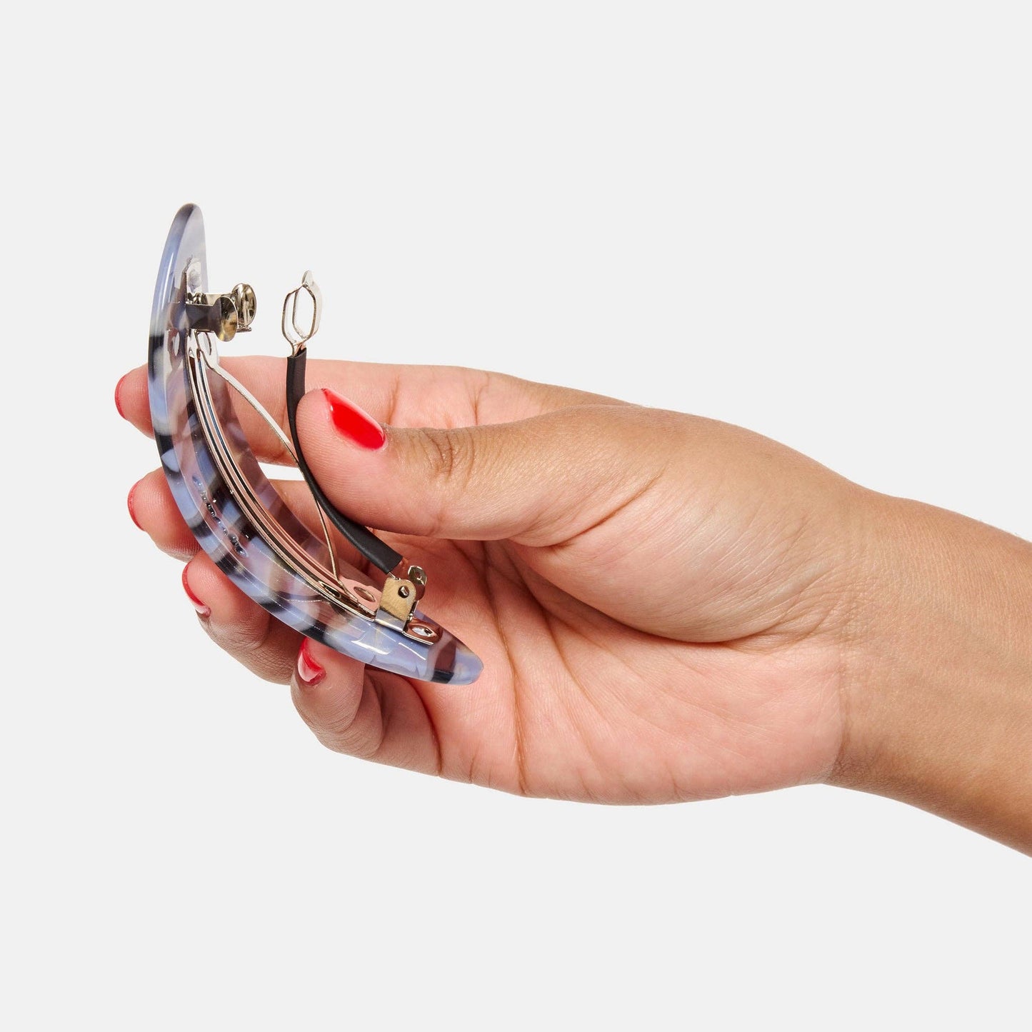 CHUNKS - Oval Barrette in Phantom