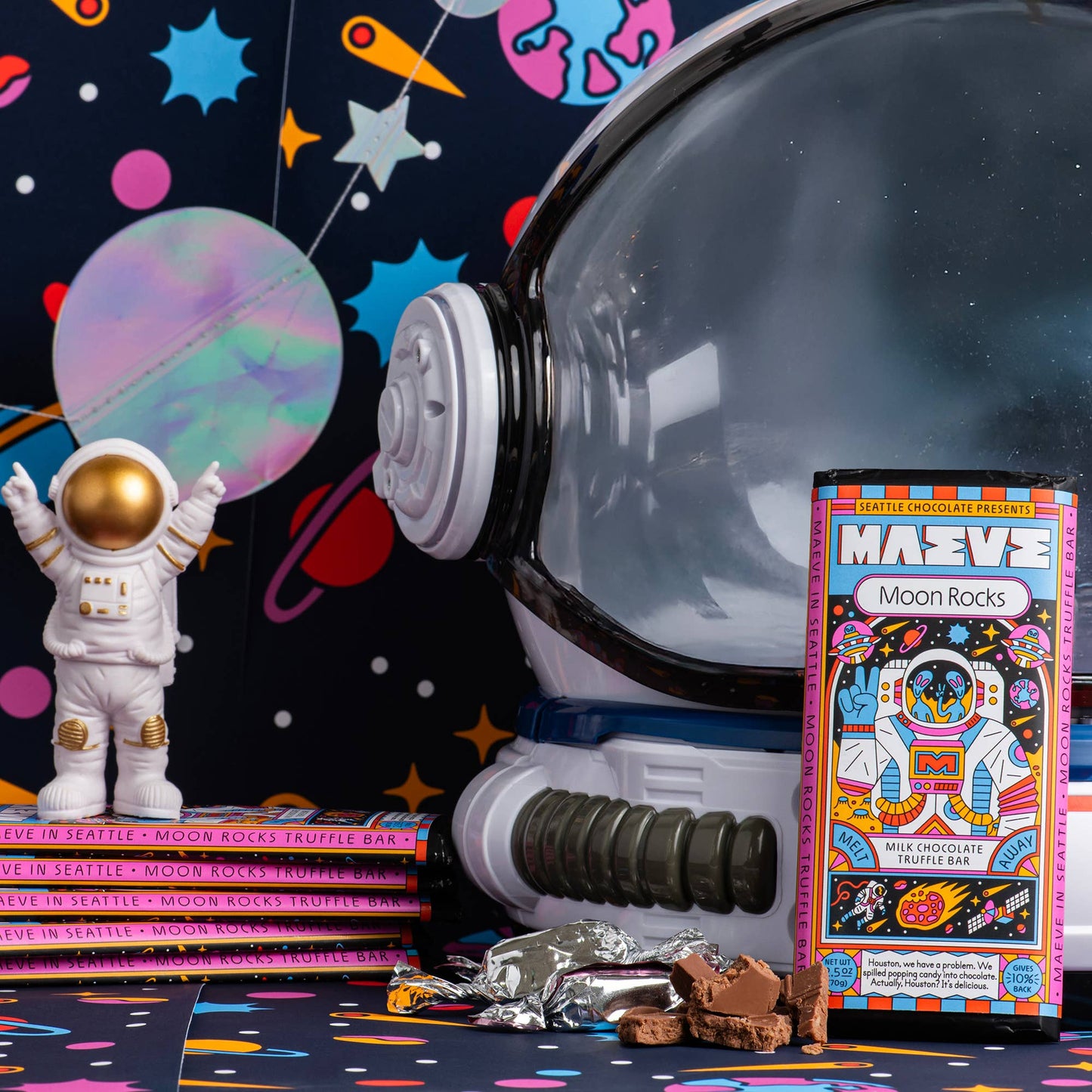 Seattle Chocolate Presents Maeve - Moon Rocks Truffle Bar