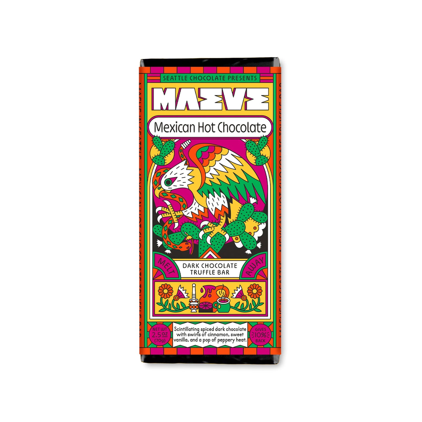 Seattle Chocolate Presents Maeve - Mexican Hot Chocolate Truffle Bar