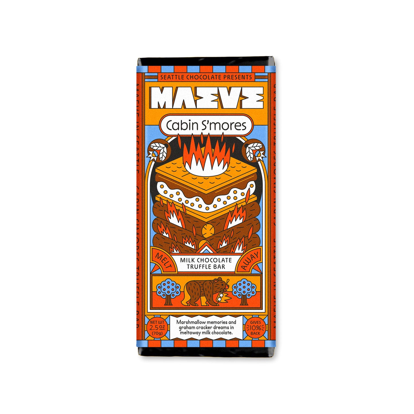 Seattle Chocolate Presents Maeve - Cabin S'mores Truffle Bar