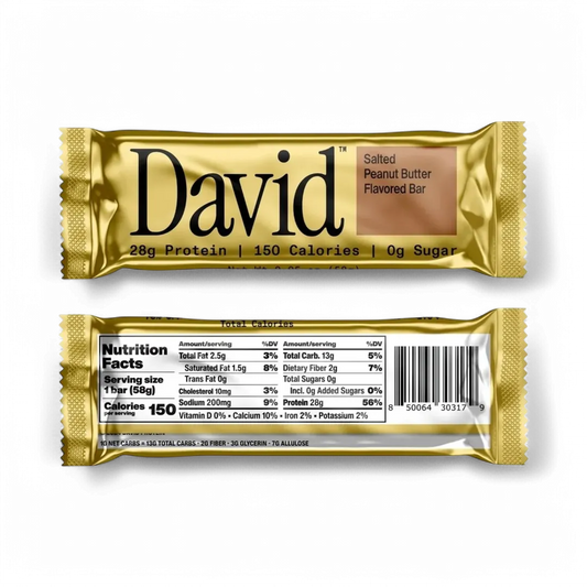 David Protein Bars- Salted Peanut Butter Flavored Bar