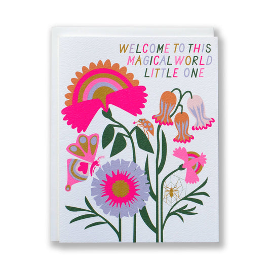 Banquet Workshop - Welcome to this Magical World Baby Note Card