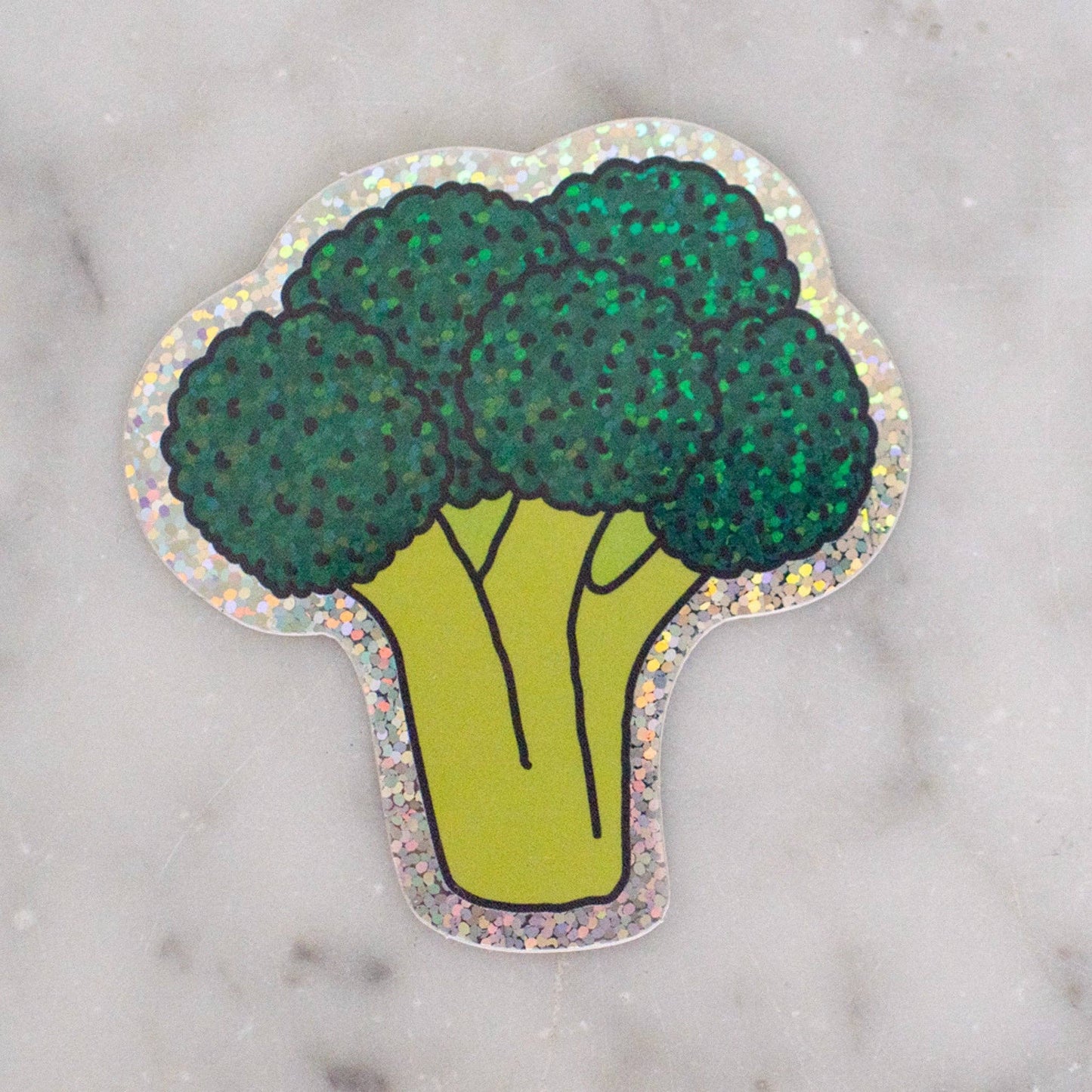 Jenny Lemons - Glitter Broccoli Sticker