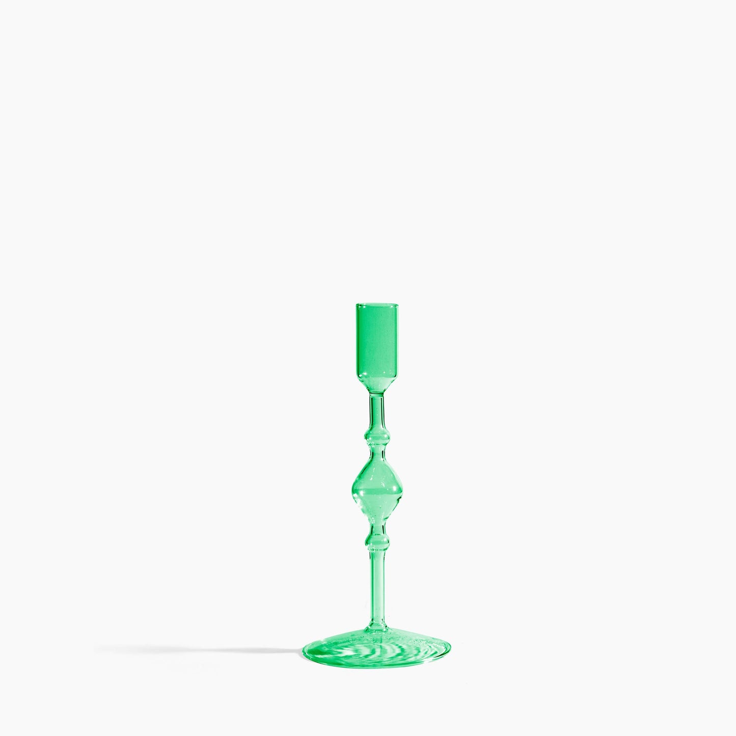 Glass Candlestick Holder - Tall - Poketo