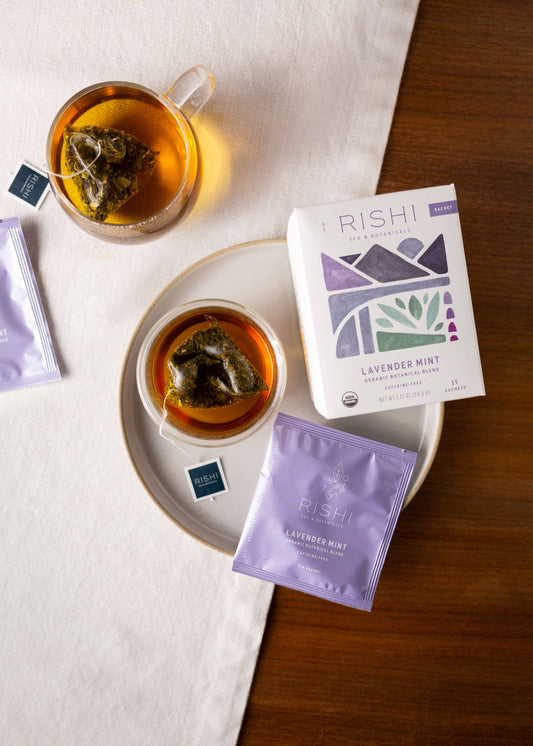 Rishi Tea & Botanicals - Lavender Mint Organic Herbal Tea Sachets