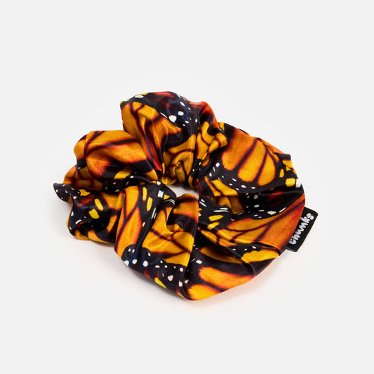 CHUNKS - Silk Scrunchie in Large Monarch
