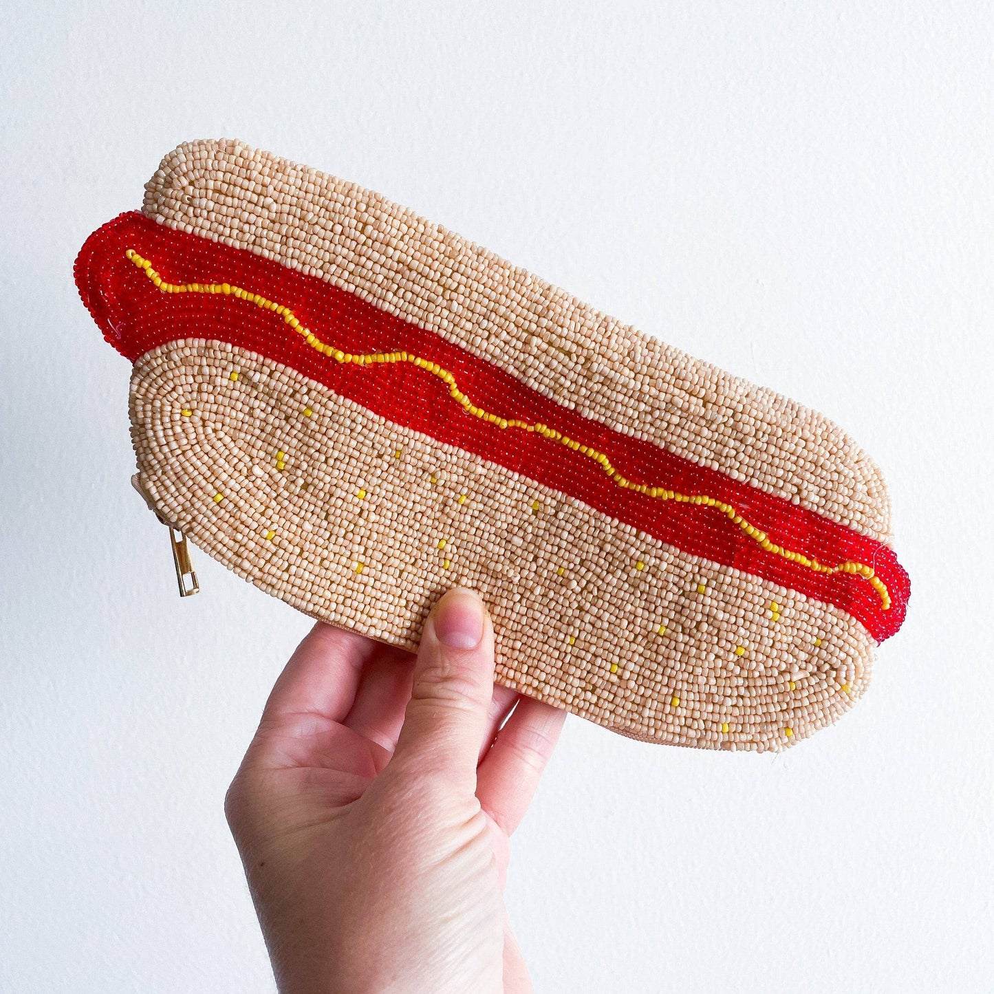 Jenny Lemons - Beaded Hot Dog Pouch