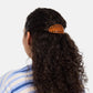 CHUNKS - Oval Barrette in Caramel Plaid