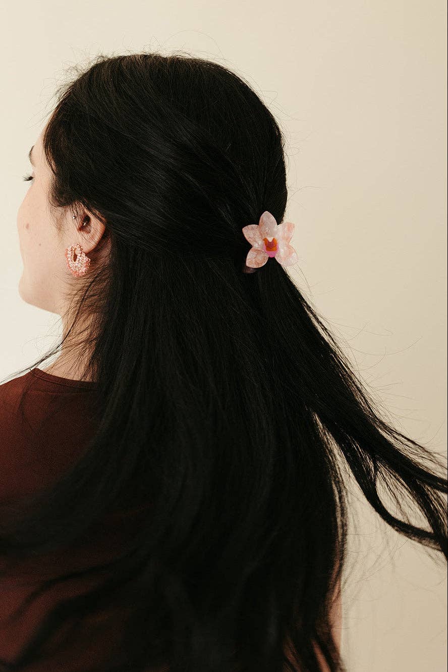 Paulina Otero - Orchid Hair-Claw in Pink: Small