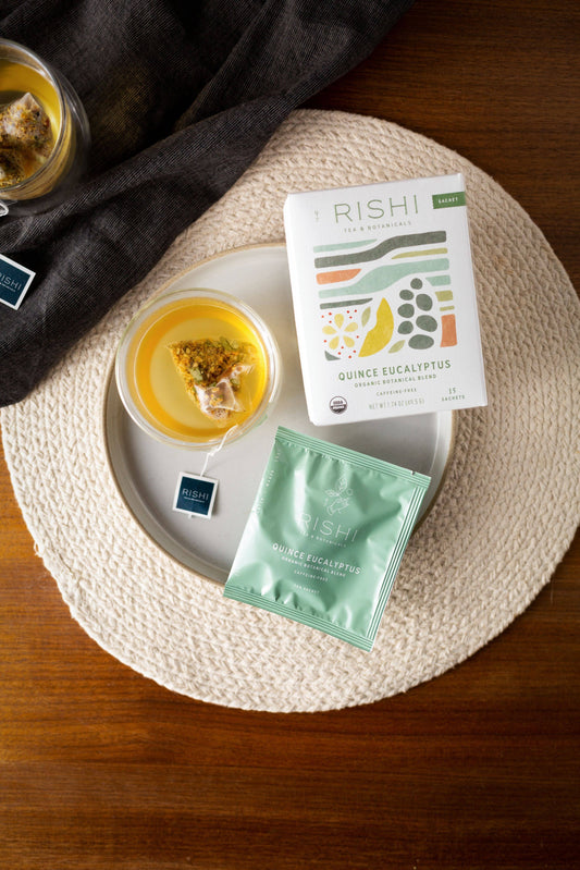 Rishi Tea & Botanicals - Quince Eucalyptus Organic Herbal Tea Sachets