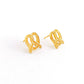 Jenny Lemons - 22k Gold Pretzel Enamel Earrings