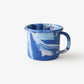 Crow Canyon Home - BORNN Multi Swirl Enamelware 12 oz Mug: Lemon Cream Swirl