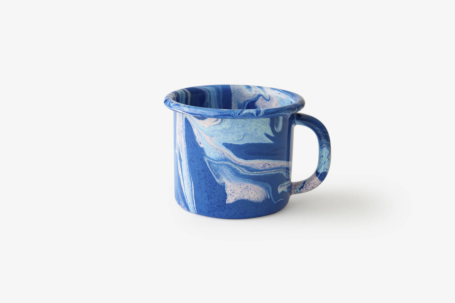 Crow Canyon Home - BORNN Multi Swirl Enamelware 12 oz Mug: Peach Swirl